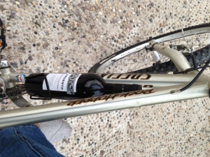 Wine on bike